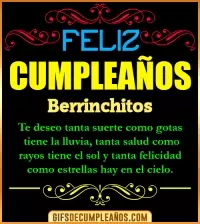 Frases de Cumpleaños Berrinchitos